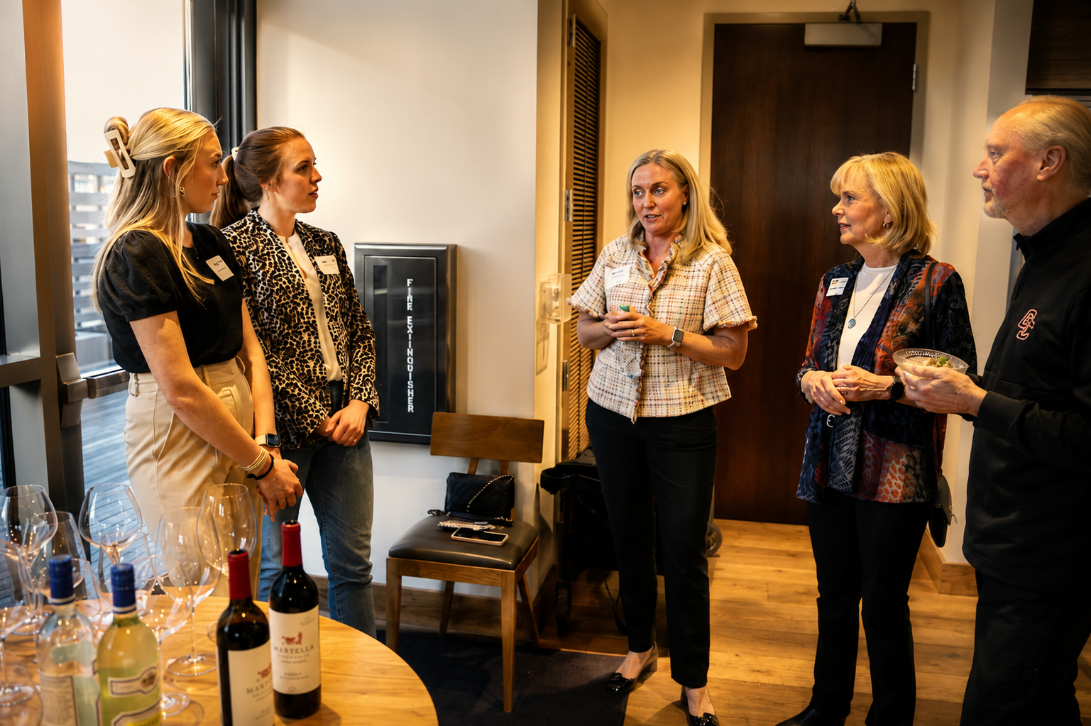 Networking event conversation